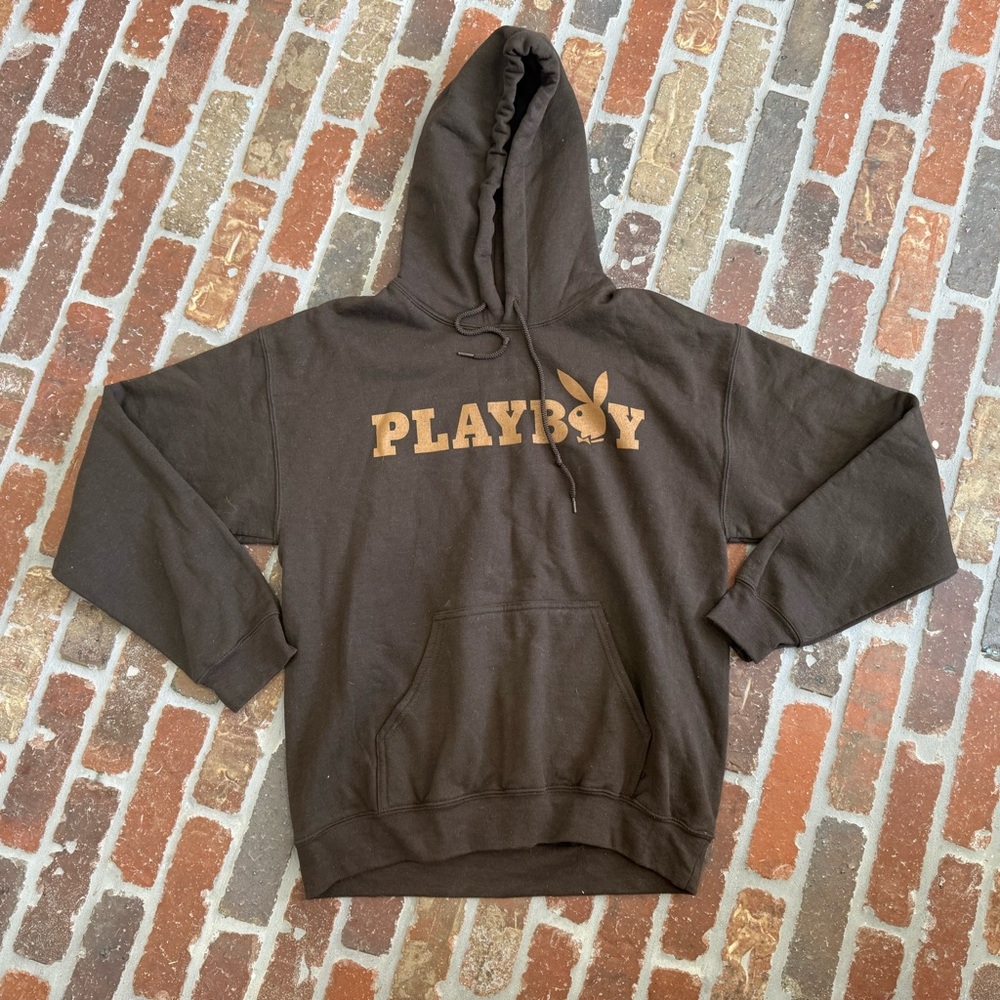 PLAYBOY Chocolate Brown Hoodie